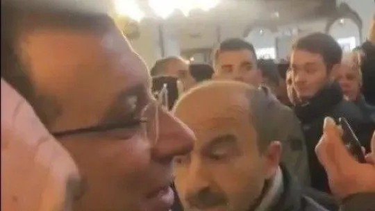 Ekrem İmamoğlu Bursa Kapalı Çarşıda Başkan Erdoğan sloganlarıyla karşılandı