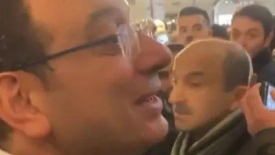 Ekrem İmamoğlu Bursa Kapalı Çarşıda Başkan Erdoğan sloganlarıyla karşılandı