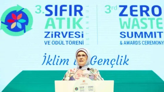 Emine Erdoğan: 'Sıfır Atık hareketi, sizlerin ellerinde yükselip tüm dünyaya ve gelecek nesillere miras kalacak'