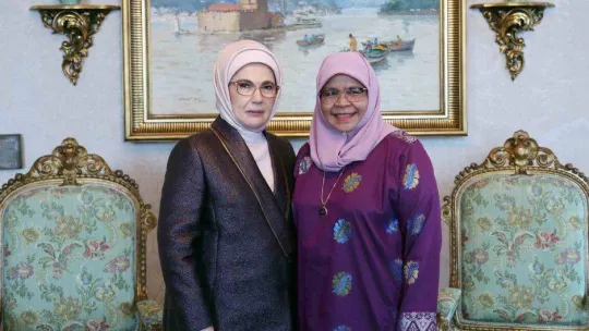 Emine Erdoğan, BM Habitat İcra Direktörü Sharif ile bir araya geldi