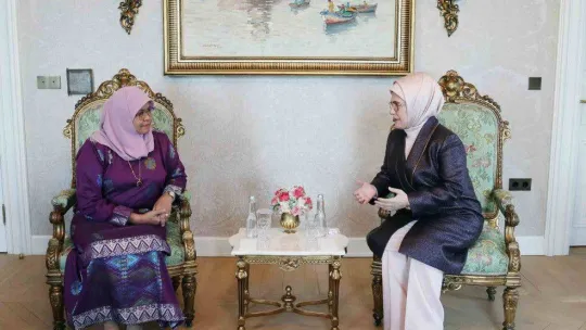 Emine Erdoğan, BM Habitat İcra Direktörü Sharif ile bir araya geldi