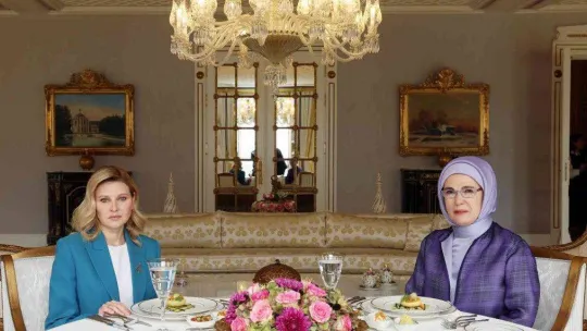 Emine Erdoğan, Olena Zelenska ile bir araya geldi