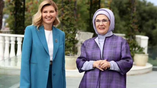 Emine Erdoğan, Olena Zelenska ile bir araya geldi