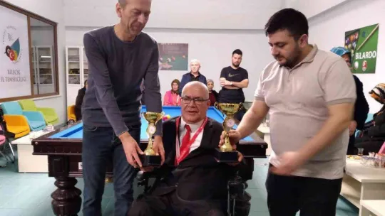 Engelli vatandaşlara yönelik bilardo turnuvası yapıldı