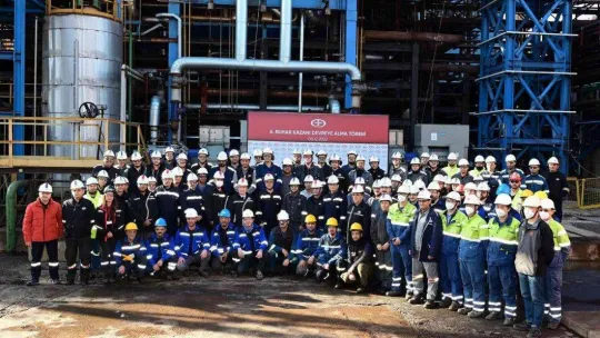 Erdemir'e enerji tasarrufu sağlayacak yeni buhar kazanı devreye alındı