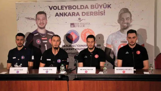 Erkekler Voleybol Ligi'nde başkent derbisi öncesi buluşma
