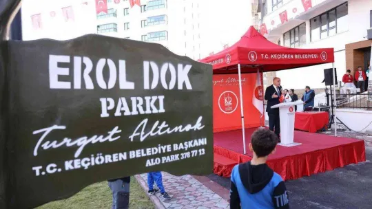 Erol Dok Parkı Keçiören'de açıldı