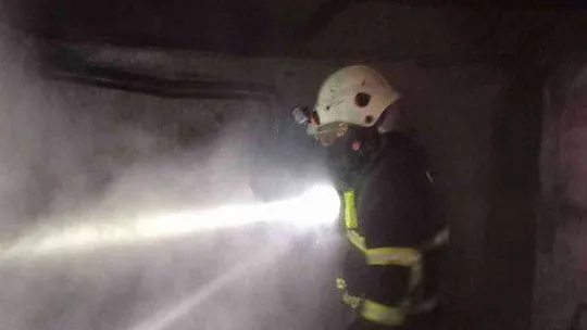 Evde çıkan yangın ahır ve samanlığa sıçrayınca 7 küçükbaş hayvan telef oldu