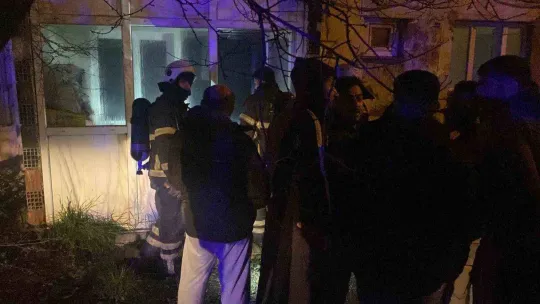 Evde çıkan yangın paniğe sebep oldu