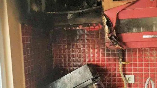 Evin mutfağında çıkan yangın korkuttu
