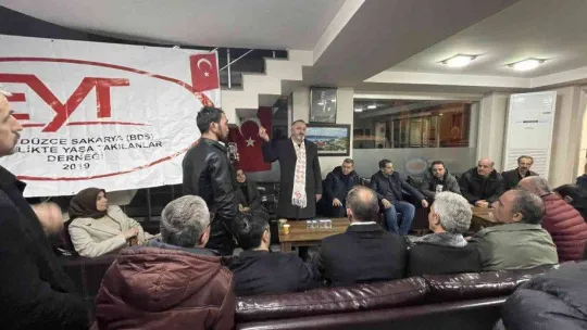 EYT düzenlemesini konfeti ve meşaleyle kutladılar