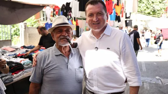 Başkan Balcıoğlu, Semt Pazarında Esnaf ve Vatandaşlarla Buluştu