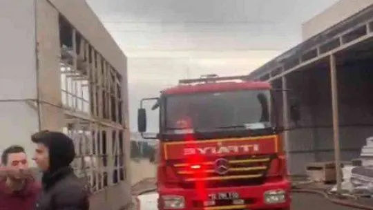 Fabrikanın talaş silosunda yangın