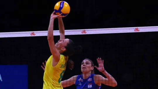 FIVB Kadınlar Milletler Ligi: Sırbistan: 1 - Brezilya: 3