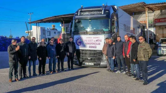 Gazipaşa'dan deprem bölgesine 2 yardım tırı yola çıktı