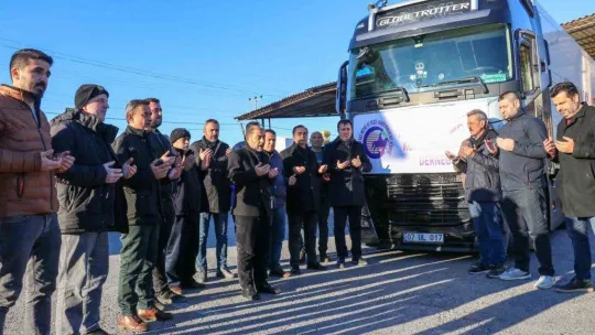 Gazipaşa'dan deprem bölgesine 2 yardım tırı yola çıktı