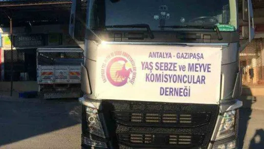 Gazipaşa'dan deprem bölgesine 2 yardım tırı yola çıktı