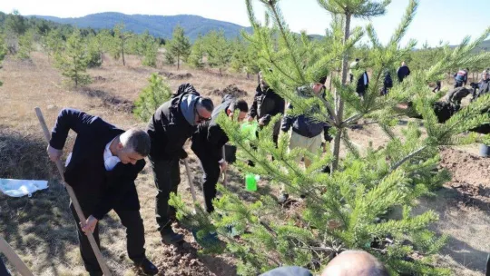 Geleceğe Nefes için Kızılcahamam'da 2000 fidan toprakla buluştu