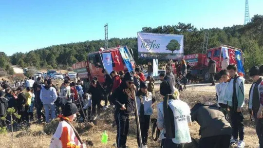 Geleceğe Nefes için Kızılcahamam'da 2000 fidan toprakla buluştu