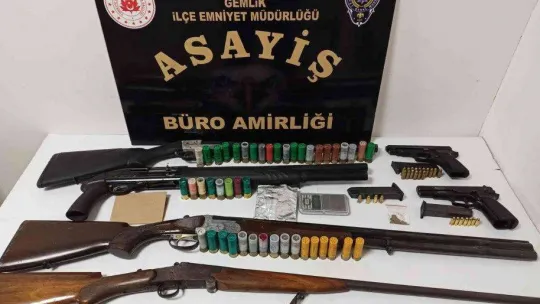 Gemlik'te dron destekli şafak operasyonu