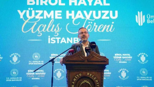 Gençlik ve Spor Bakanı Kasapoğlu: 'Birileri beceremezsiniz dediler, hamdolsun başardık'