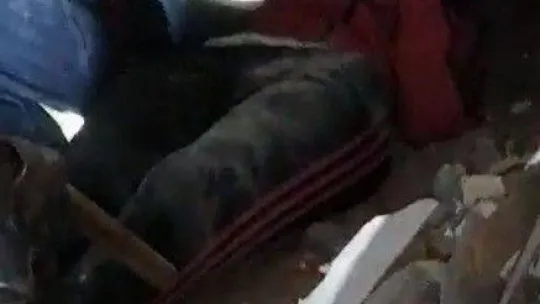 Giresun arama kurtarma ekipleri iki çocuğu göçük altından sağ olarak çıkardı