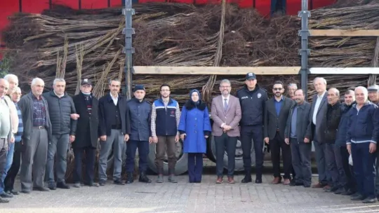 Gölpazarı'nda 13 bin 800 fidan toprakla buluşuyor