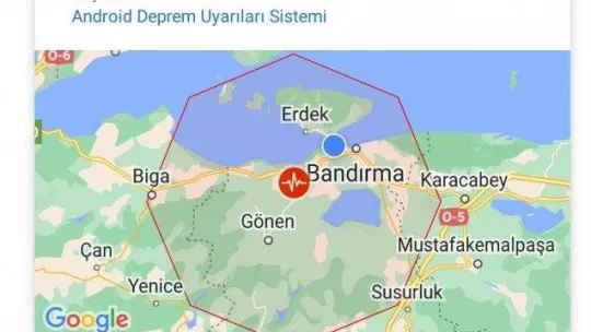 Gönen'de 4,1 büyüklüğünde deprem