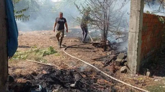 Gönen'de ev yangını