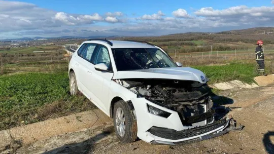 Güneş ışığı gözüne gelen sürücü kaza yaptı: 1 yaralı