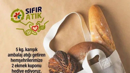 Gürsu'da atık getiren ekmek kazanıyor