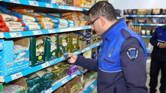 Gürsu'da marketlere fahiş fiyat denetimi