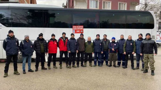 Gürsu deprem bölgesi için tek yürek oldu