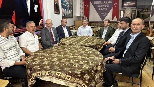 AK Parti Silivri İlçe Teşkilatı, Silivri Ordulular Derneği'nde Hemşehrileriyle Buluştu