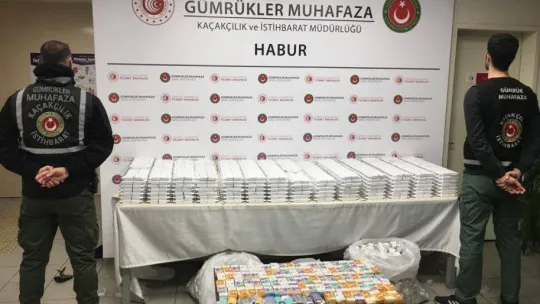 Habur'da milyonlarca lira değerinde kaçakçılık operasyonları