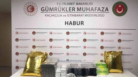 Habur Sınır Kapısı'nda kaçak sigara operasyonları