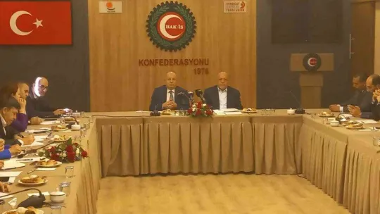 Hak-İş Başkanı Arslan, CGTL Başkanı El-Asmar'ı ağırladı