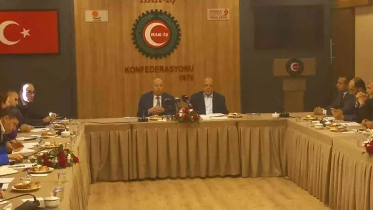 Hak-İş Başkanı Arslan, CGTL Başkanı El-Asmar'ı ağırladı