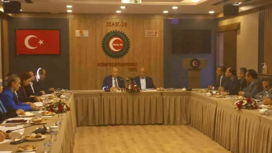 Hak-İş Başkanı Arslan, CGTL Başkanı El-Asmar'ı ağırladı