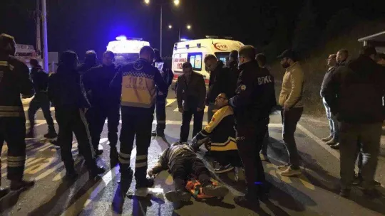 Hastane önünde kaza: 1 yaralı