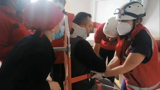 Hastanede gerçeğini aratmayan tatbikat