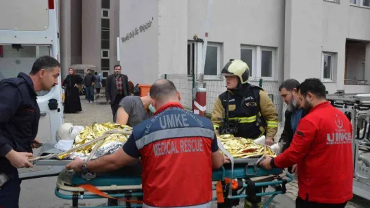 Hastanede gerçeğini aratmayan tatbikat