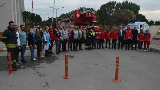 Hastanede gerçeğini aratmayan tatbikat