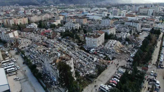 Hatay'da 600 Evler Sitesi yerle bir oldu