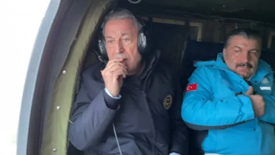 Hatay'daki yıkım helikopterle havadan görüntülendi