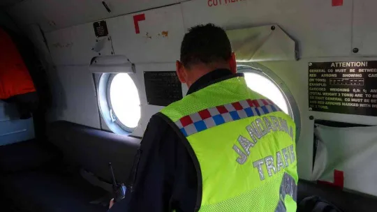 Havadan denetlenen Kuzey Marmara'da kurallara uymayan sürücülere göz açtırılmadı