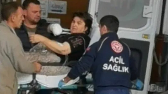 Hızarın üzerine düşen kadının kolu koptu