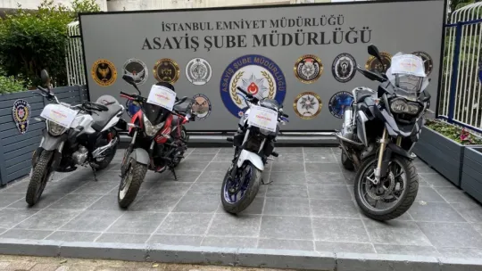 İstanbul'da motosiklet hırsızlığı operasyonu: 14 motosiklet bulundu, 7 şüpheli yakalandı