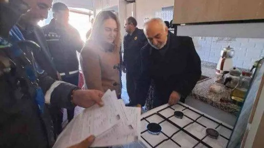 İnhisar doğalgaza kavuştu