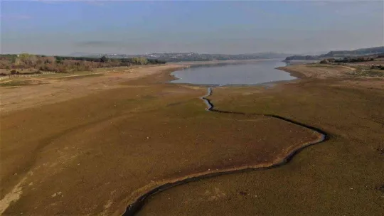 İstanbul barajları alarm veriyor: Ömerli Barajında su metrelerce çekildi